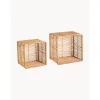 Set 2 Mensole Da Parete In Rattan Zeya*Nordal Best