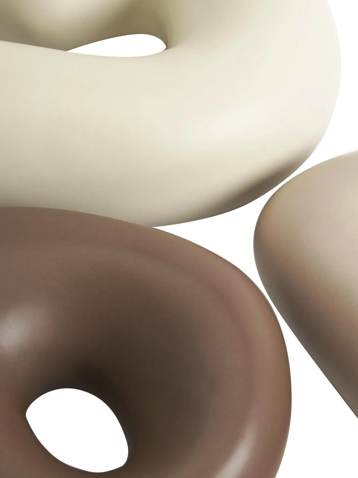 Set 3 Oggetti Decorativi In Maiolica Alenda