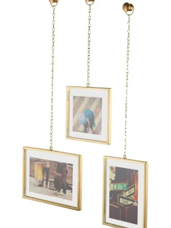 Set 3 Portafoto Da Parete Strass