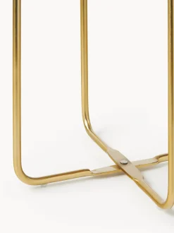 Set 2 Portavasi Alti In Metallo Effetto Martellato Nives