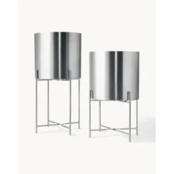 Set 2 Portavasi Alti In Metallo Mina*Westwing Collection Fashion