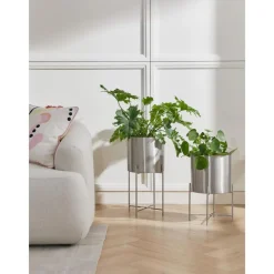 Set 2 Portavasi Alti In Metallo Mina*Westwing Collection Fashion