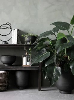 Set 2 Portavasi Grandi In Metallo Vig