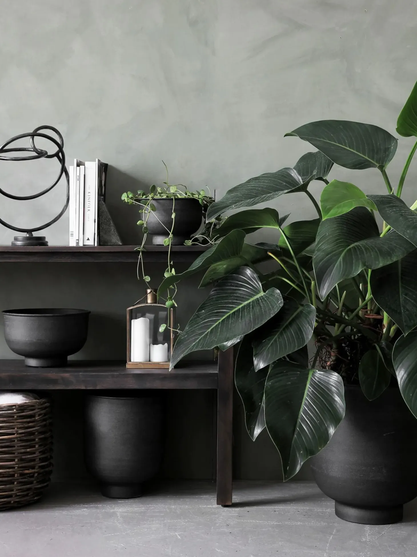 Set 2 Portavasi Grandi In Metallo Vig