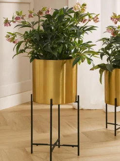 Set 2 Portavasi In Metallo Mina