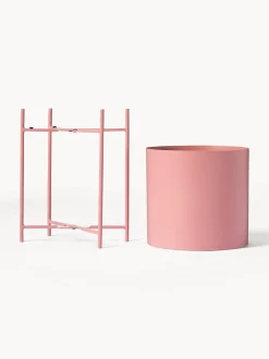 Set 2 Portavasi In Metallo Mina