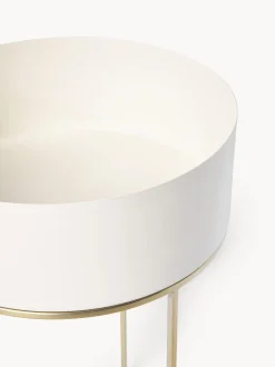 Set 2 Portavasi Rotondi Con Struttura In Metallo Palesa