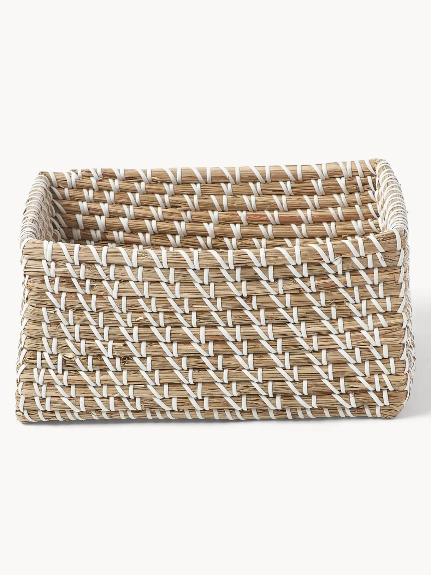 Set 3 Scatole Portaoggetti In Fibra Naturale Aleya