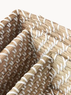 Set 3 Scatole Portaoggetti In Fibra Naturale Aleya
