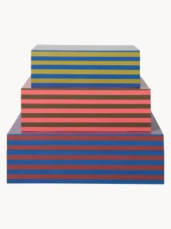 Set 3 Scatole Portaoggetti Fatte A Mano Dusk