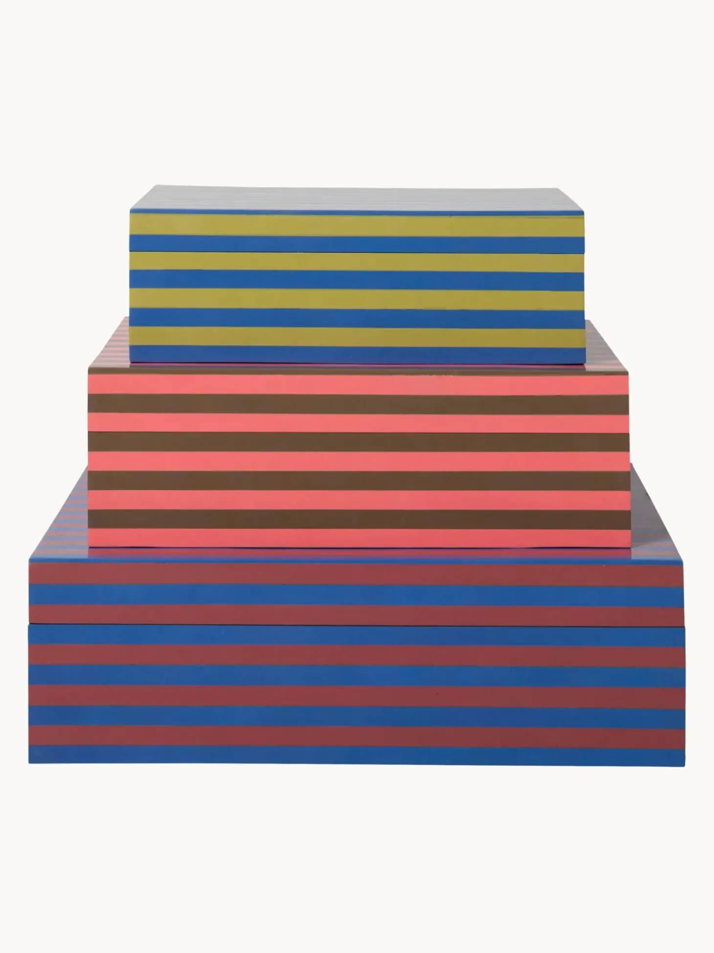 Set 3 Scatole Portaoggetti Fatte A Mano Dusk