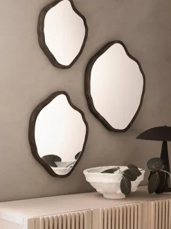 Set 3 Specchi Da Parete In Forma Organica Bello