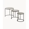 Set 3 Tavolini Con Piano Argentato Scott*Westwing Collection Sale
