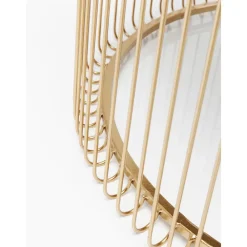 Set 2 Tavolini Da Salotto Con Piano In Vetro Wire*Kare Design Best