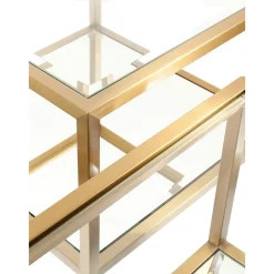 Set 4 Tavolini Da Salotto Con Lati In Vetro Luigi*Kare Design Discount