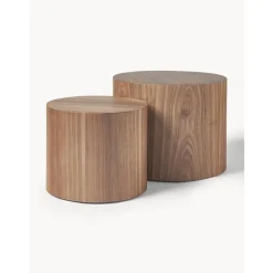 Set 2 Tavolini Da Salotto In Legno Dan*Westwing Collection New