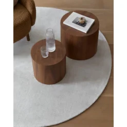 Set 2 Tavolini Da Salotto In Legno Dan*Westwing Collection New