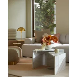 Set 2 Tavolini Da Salotto Effetto Marmo Vilma*Westwing Collection Outlet