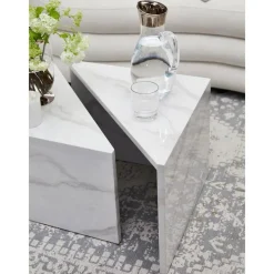 Set 2 Tavolini Da Salotto Effetto Marmo Vilma*Westwing Collection Outlet