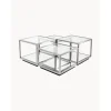 Set 4 Tavolini Da Salotto Con Piano In Vetro A Specchio Luigi*Kare Design Discount