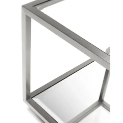 Set 4 Tavolini Da Salotto Con Piano In Vetro A Specchio Luigi*Kare Design Discount