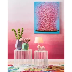 Set 2 Tavolini Da Salotto Con Piano In Vetro Wire*Kare Design Fashion