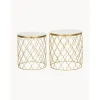 Set 2 Tavolini In Marmo Blake*Westwing Collection Best