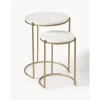 Set 2 Tavolini In Marmo Ella*Westwing Collection Hot