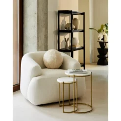 Set 2 Tavolini In Marmo Ella*Westwing Collection Hot