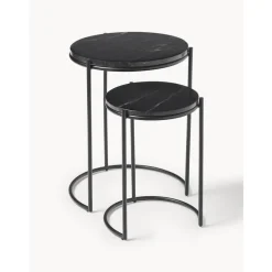 Set 2 Tavolini In Marmo Ella*Westwing Collection Clearance