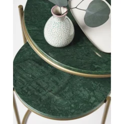 Set 2 Tavolini In Marmo Ella*Westwing Collection Discount