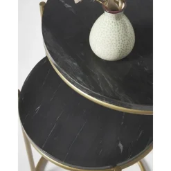 Set 2 Tavolini In Marmo Ella*Westwing Collection Clearance