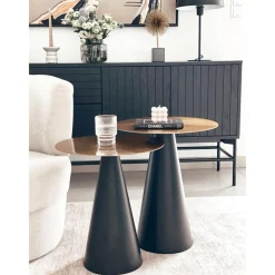 Set 2 Tavolini In Metallo Zelda*Westwing Collection Sale