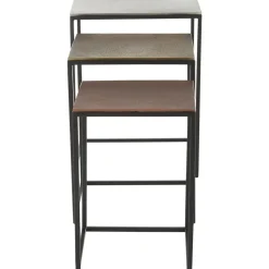 Set 3 Tavolini In Metallo Dwayne*Westwing Collection Sale