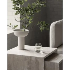 Set 2 Tavolini In Travertino Varu*Blomus Hot