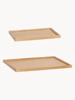 Set 2 Vassoi Decorativi Fatti A Mano Nature