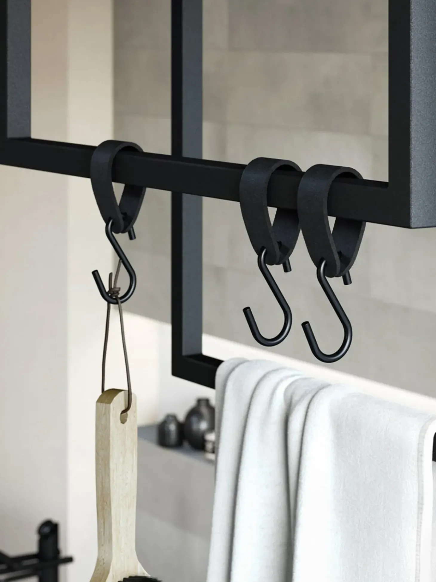 Set Porta Asciugamani In Metallo Tensi 2 Pz