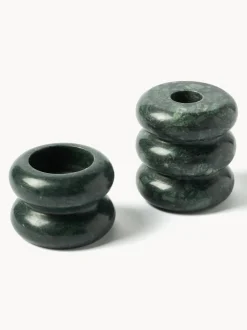 Set Portacandele In Marmo 2 In 1 Orta