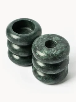 Set Portacandele In Marmo 2 In 1 Orta