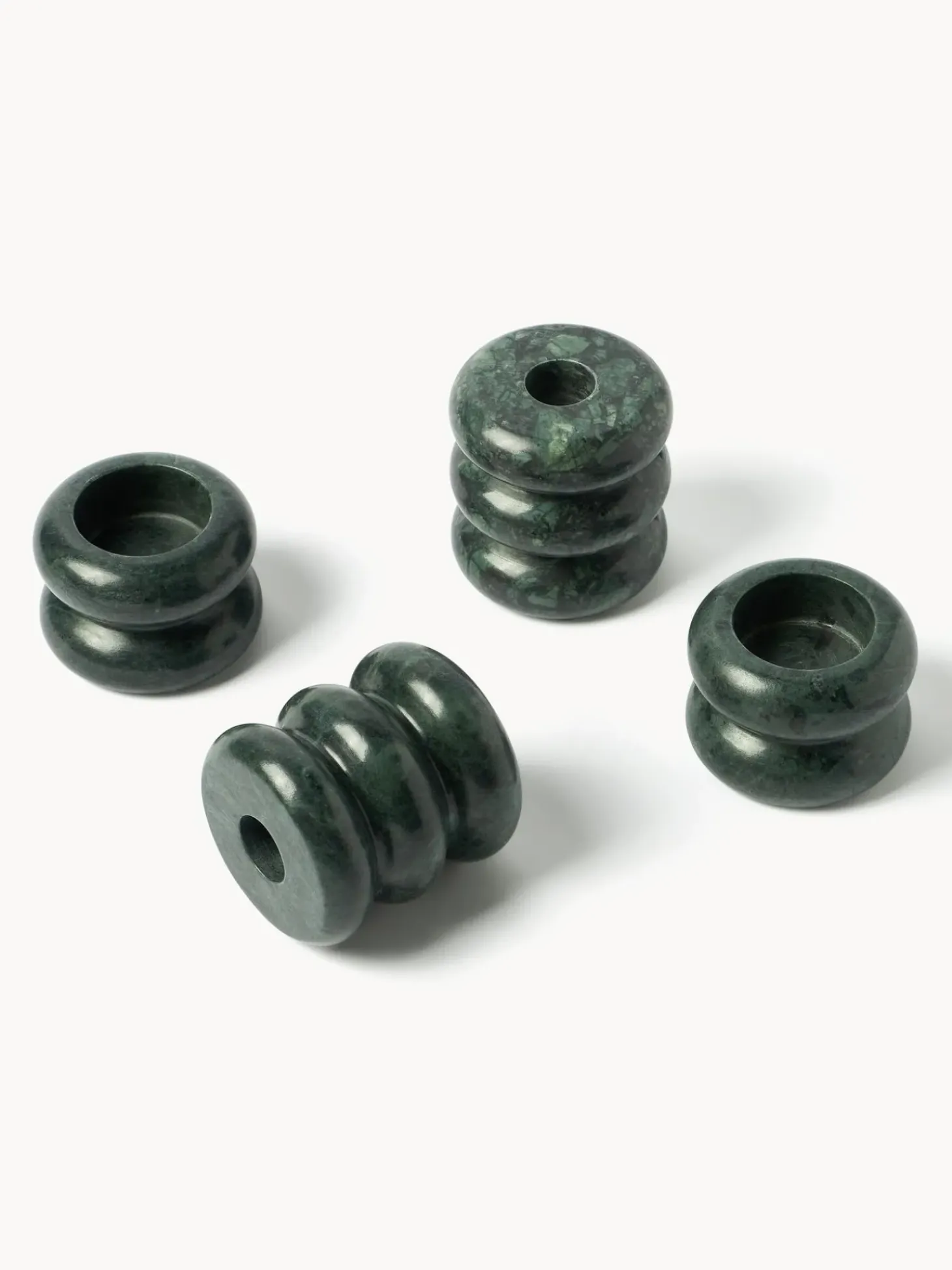 Set Portacandele In Marmo 2 In 1 Orta