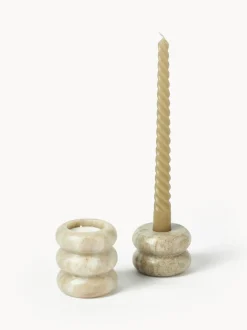 Set Portacandele In Marmo 2 In 1 Orta