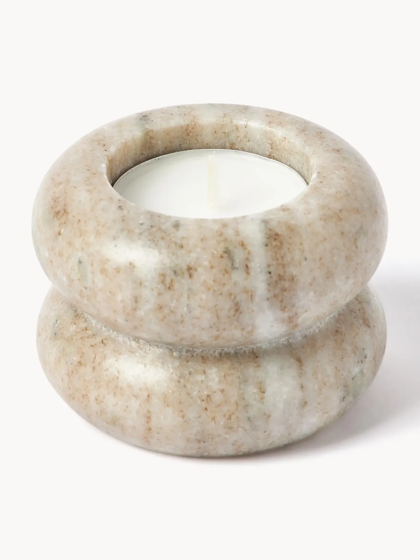 Set Portacandele In Marmo 2 In 1 Orta