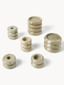 Set Portacandele In Marmo 2 In 1 Orta