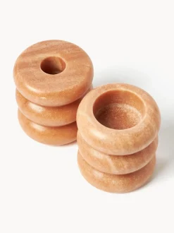 Set Portacandele In Marmo 2 In 1 Orta