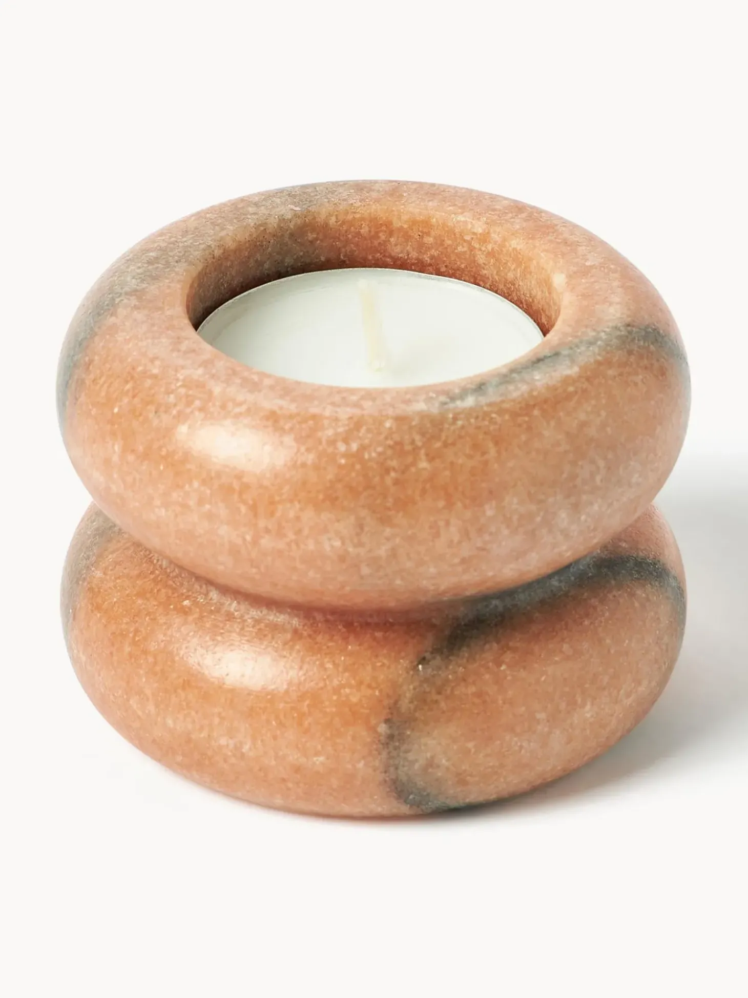 Set Portacandele In Marmo 2 In 1 Orta