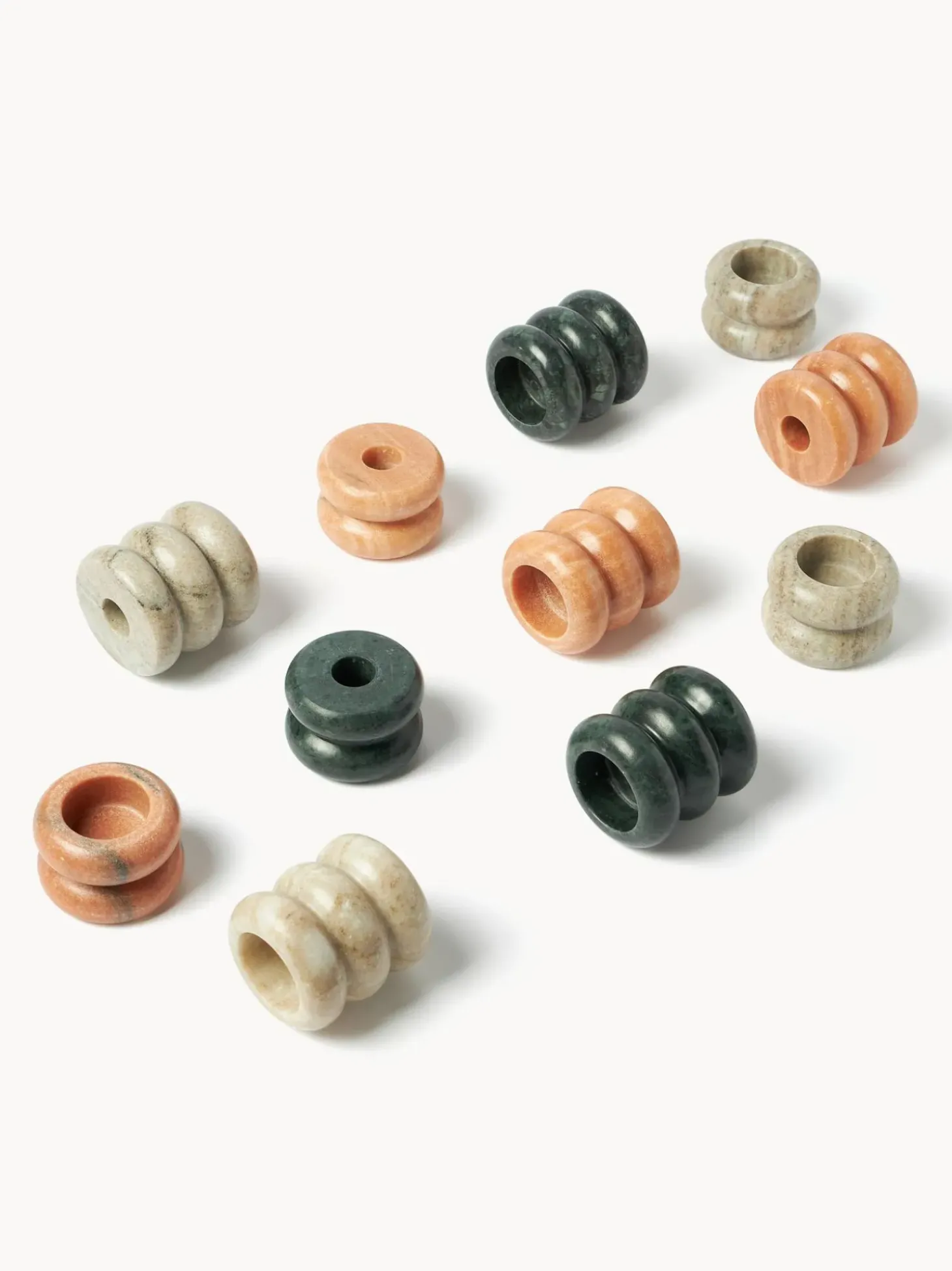 Set Portacandele In Marmo 2 In 1 Orta