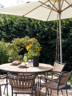 Set Salotto Da Giardino In Legno Di Teak Ellen 5 Pz