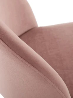 Sgabello Alto Rosa Amy In Velluto