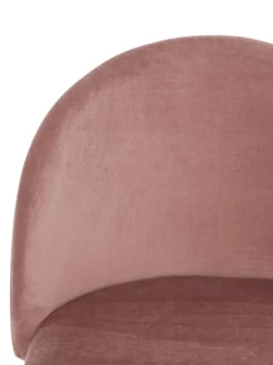 Sgabello Alto Rosa Amy In Velluto