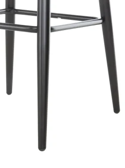 Sgabello Alto Rosa Amy In Velluto